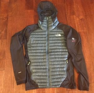 The North Face, Verto Micro Hoodie, Small, blue-gray & black, 800-fill down